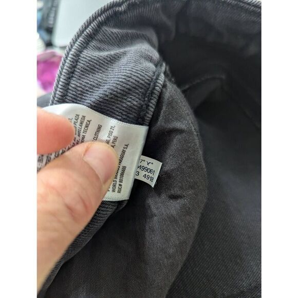 American Eagle Curvy Mom Jeans 18 gray black wash high rise straight leg NWTs - Picture 9 of 9